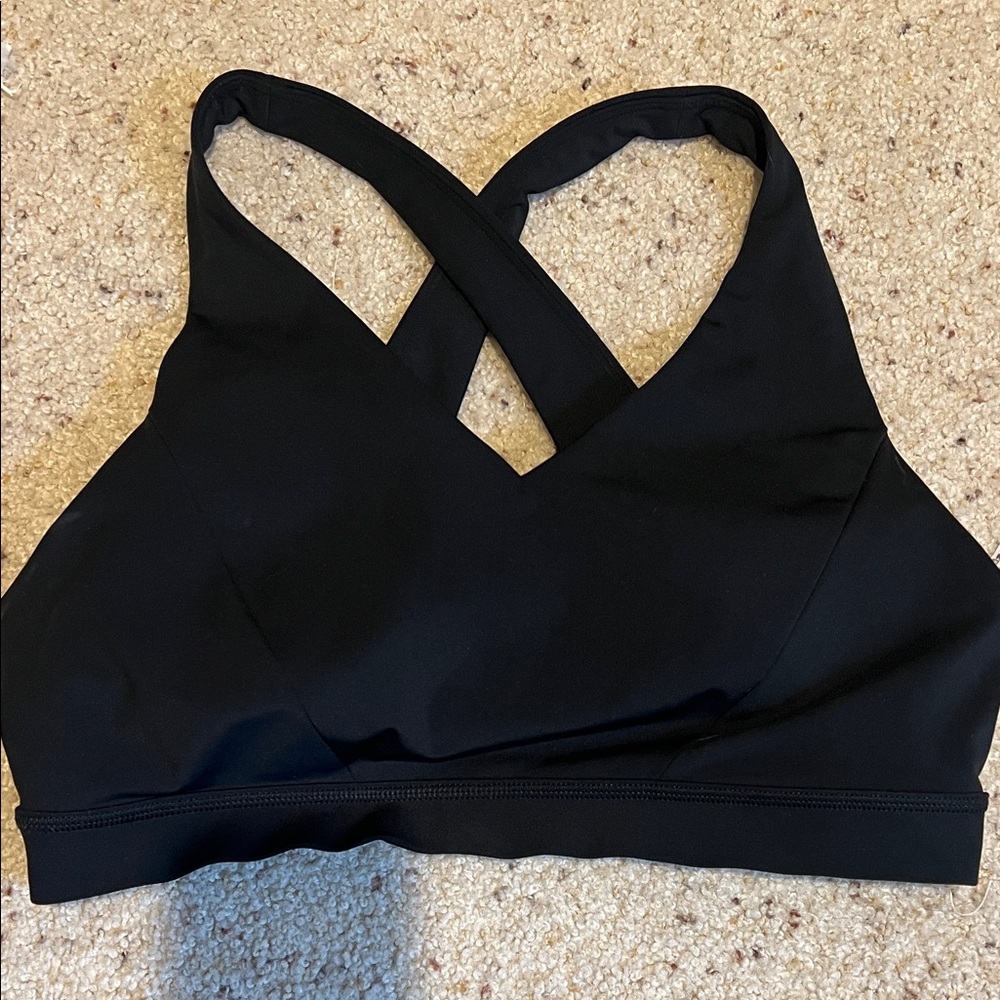 lululemon athletica Black Cross-Back Sports Bra